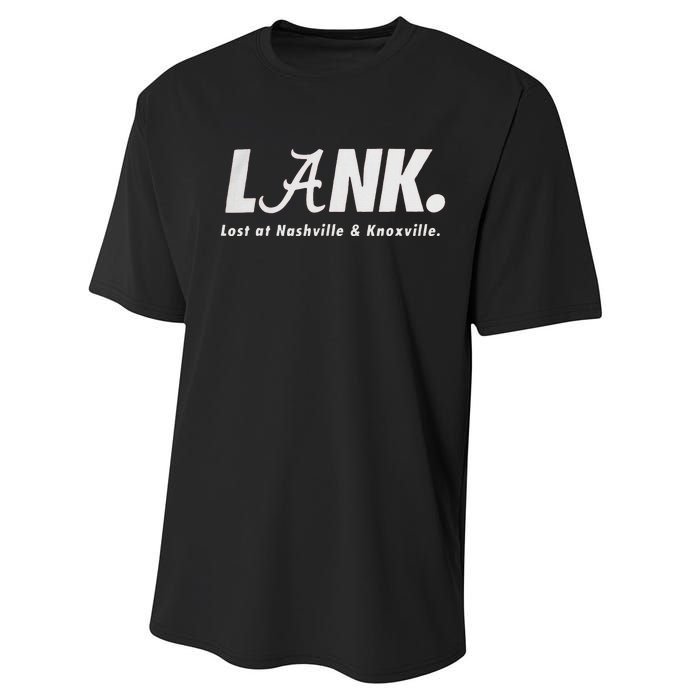 L.A.N.K Lost At Nashville & Knoxville Performance Sprint T-Shirt