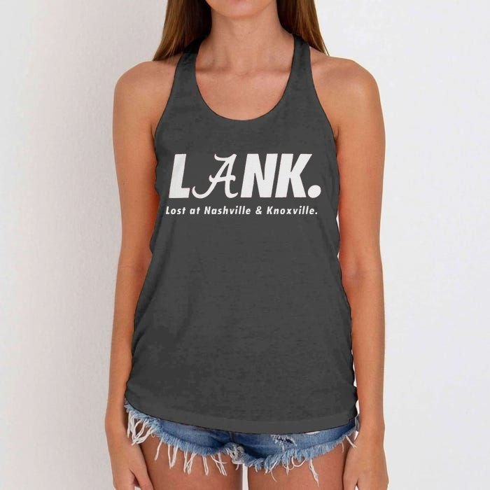 L.A.N.K Lost At Nashville & Knoxville Women's Knotted Racerback Tank