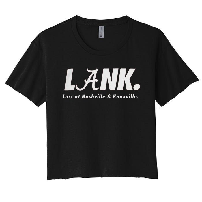 L.A.N.K Lost At Nashville & Knoxville Women's Crop Top Tee