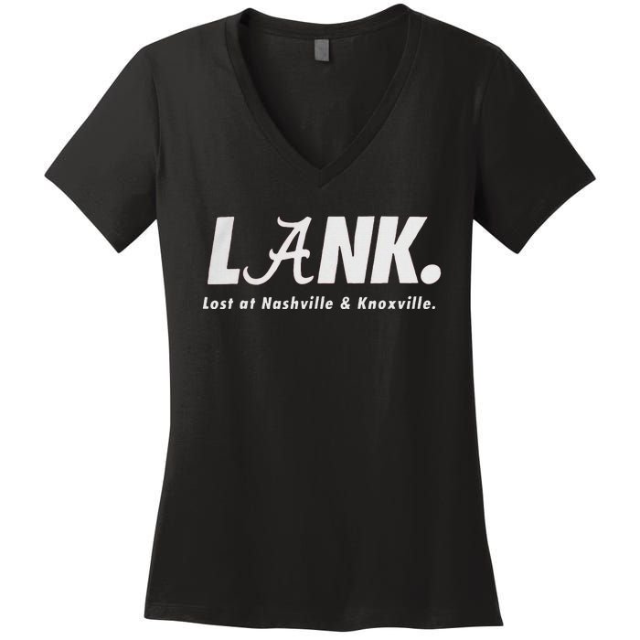 L.A.N.K Lost At Nashville & Knoxville Women's V-Neck T-Shirt