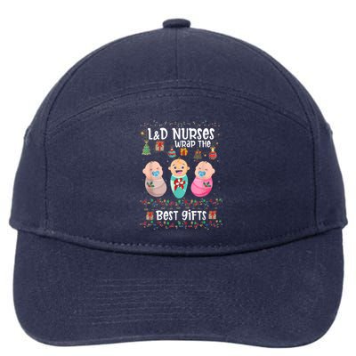 L&D Labor And Delivery Nurses Wrap The Best Christmas 7-Panel Snapback Hat