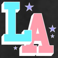 LA LOS ANGELES VARSITY TYPOGRAPHY Beanie