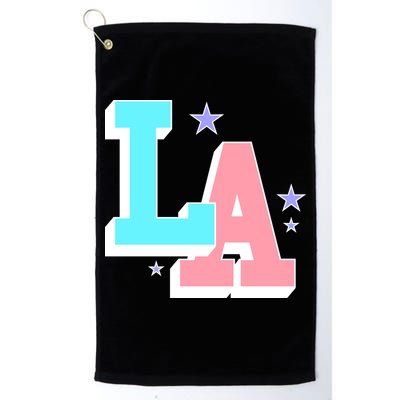 LA LOS ANGELES VARSITY TYPOGRAPHY Golf Towel