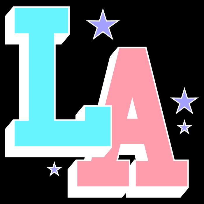 LA LOS ANGELES VARSITY TYPOGRAPHY Full Zip Hoodie