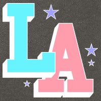 LA LOS ANGELES VARSITY TYPOGRAPHY Cotton Canvas Backpack