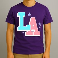 LA LOS ANGELES VARSITY TYPOGRAPHY T-Shirt