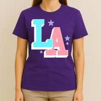 LA LOS ANGELES VARSITY TYPOGRAPHY T-Shirt