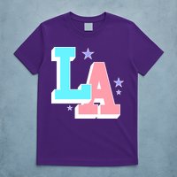 LA LOS ANGELES VARSITY TYPOGRAPHY T-Shirt