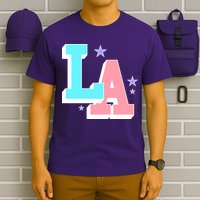 LA LOS ANGELES VARSITY TYPOGRAPHY T-Shirt