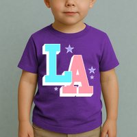 LA LOS ANGELES VARSITY TYPOGRAPHY Toddler T-Shirt