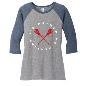 Lacrosse Women's Tri-Blend 3/4-Sleeve Raglan Shirt