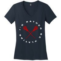 Lacrosse Women's V-Neck T-Shirt