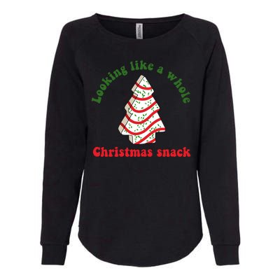 Looking Like A Whole Christmas Snack Womens California Wash Sweatshirt