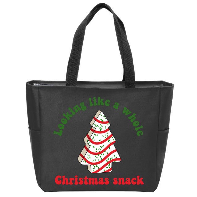 Looking Like A Whole Christmas Snack Zip Tote Bag