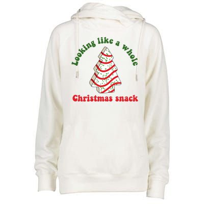 Looking Like A Whole Christmas Snack Womens Funnel Neck Pullover Hood