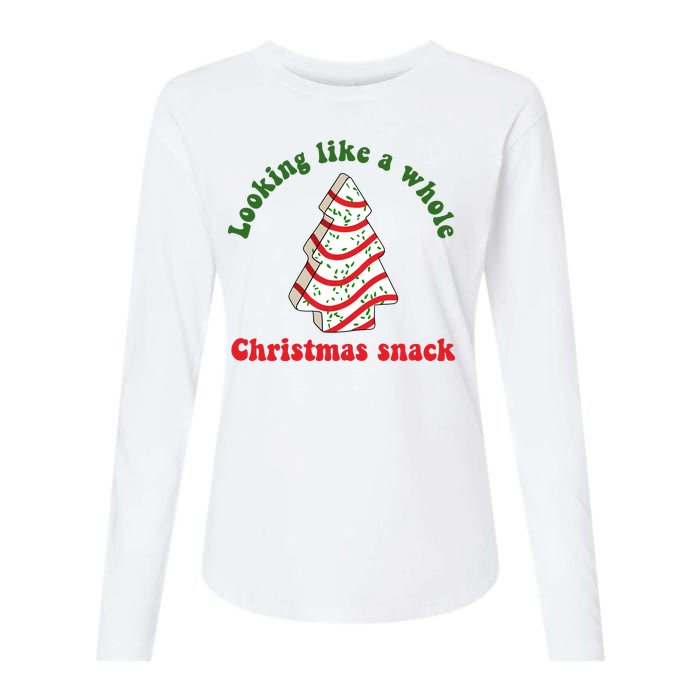 Looking Like A Whole Christmas Snack Womens Cotton Relaxed Long Sleeve T-Shirt