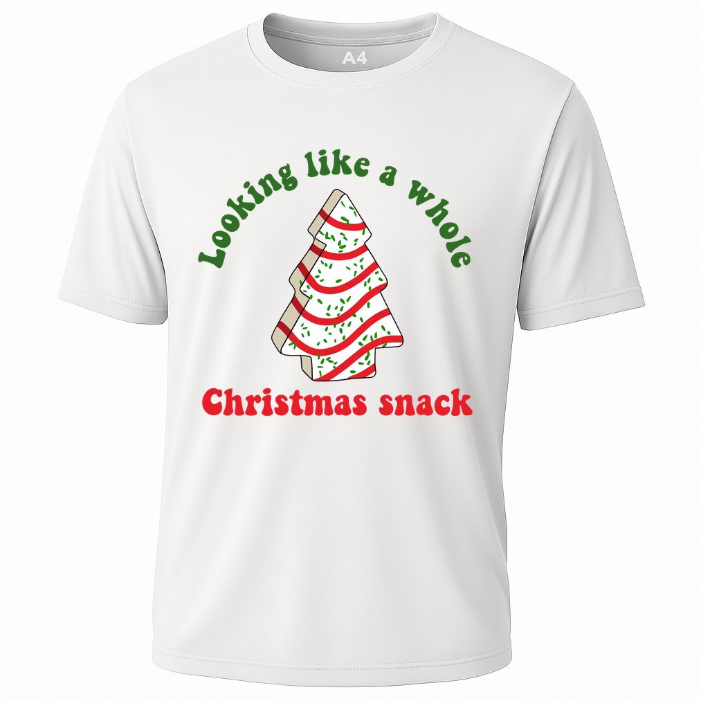 Looking Like A Whole Christmas Snack Cooling Performance Crew T-Shirt