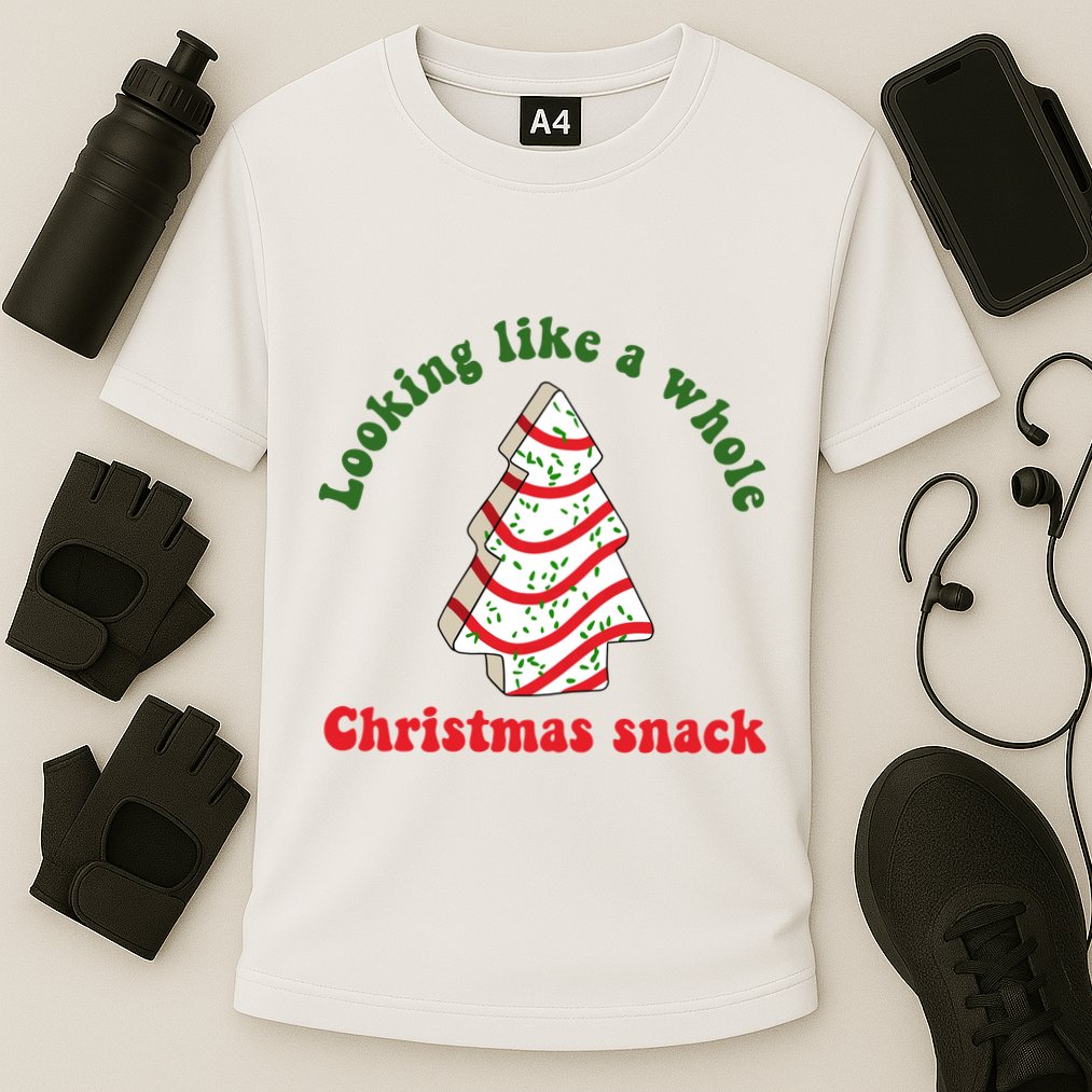 Looking Like A Whole Christmas Snack Cooling Performance Crew T-Shirt