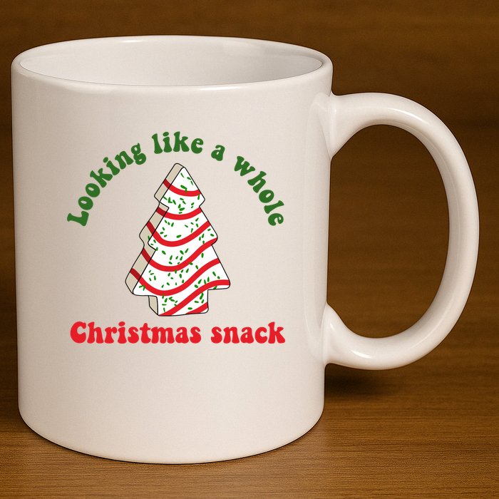 Looking Like A Whole Christmas Snack 11oz C Handle Ceramic Mug