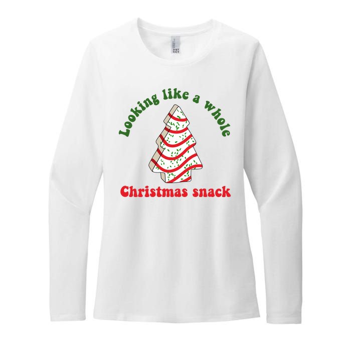 Looking Like A Whole Christmas Snack Womens CVC Long Sleeve Shirt