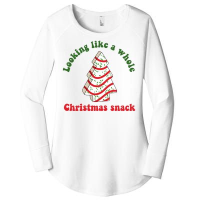 Looking Like A Whole Christmas Snack Women's Perfect Tri Tunic Long Sleeve Shirt