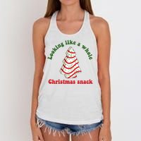 Looking Like A Whole Christmas Snack Women's Knotted Racerback Tank