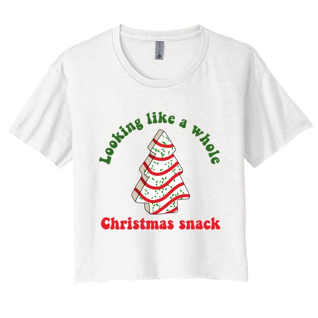 Looking Like A Whole Christmas Snack Crop Top