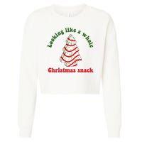 Looking Like A Whole Christmas Snack Cropped Pullover Crew