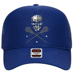 Lacrosse High Crown Mesh Back Trucker Hat