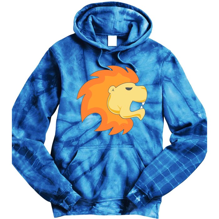 Leo Lion Astrology Horoscope Teens Backprint Gift Tie Dye Hoodie