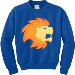 Leo Lion Astrology Horoscope Teens Backprint Gift Kids Sweatshirt