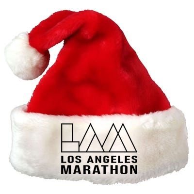 LA Los Angeles Marathon Premium Christmas Santa Hat