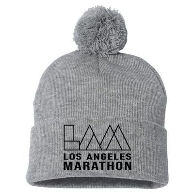 LA Los Angeles Marathon Pom Pom 12in Knit Beanie