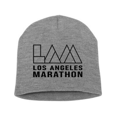 LA Los Angeles Marathon Short Acrylic Beanie