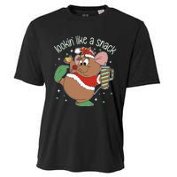 Looking Like A Snack Christmas Mouse Boujee Santa Xmas Cooling Performance Crew T-Shirt