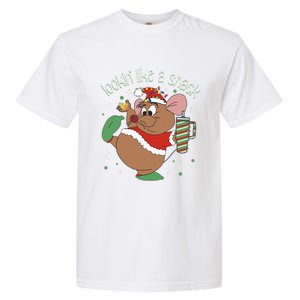 Looking Like A Snack Christmas Mouse Boujee Santa Xmas Garment-Dyed Heavyweight T-Shirt