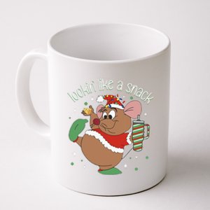 Looking Like A Snack Christmas Mouse Boujee Santa Xmas Coffee Mug