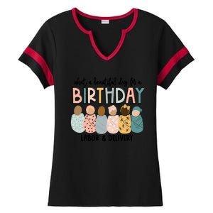 Labor L And D Nurse Swaddle Beautiful Day Birthday Gift Ladies Halftime Notch Neck Tee