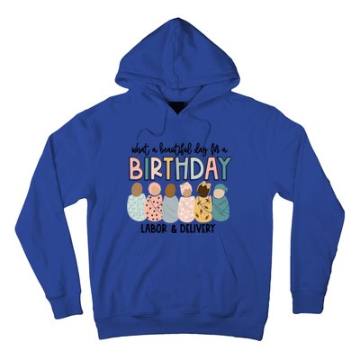 Labor L And D Nurse Swaddle Beautiful Day Birthday Gift Hoodie