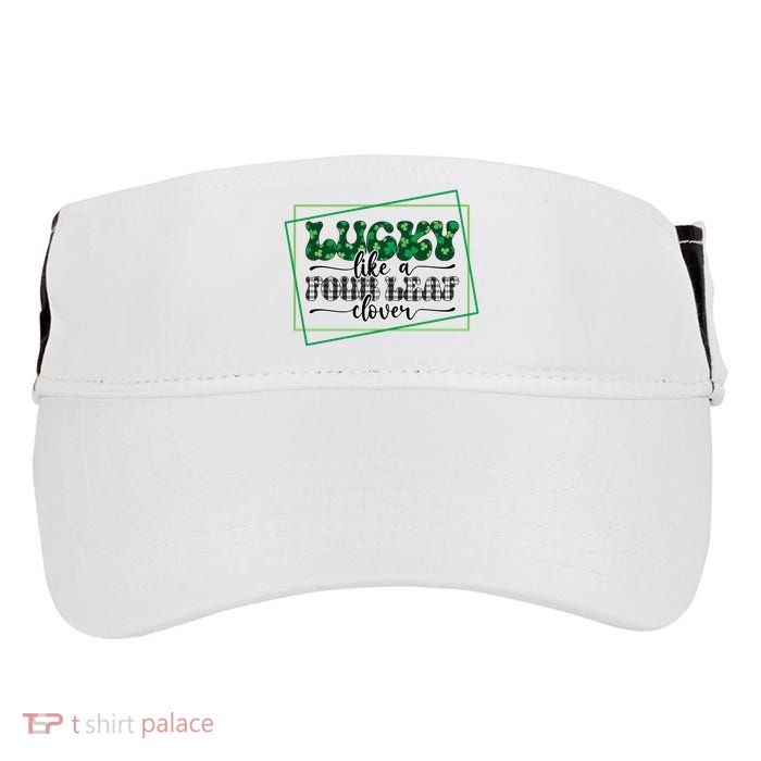 Lucky Like A Four Leaf Clover Adult Drive Performance Visor