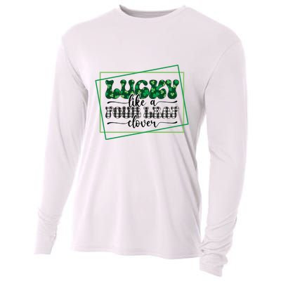 Lucky Like A Four Leaf Clover Cooling Performance Long Sleeve Crew
