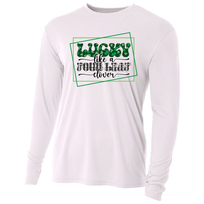 Lucky Like A Four Leaf Clover Cooling Performance Long Sleeve Crew