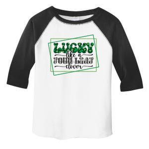 Lucky Like A Four Leaf Clover Toddler Fine Jersey T-Shirt