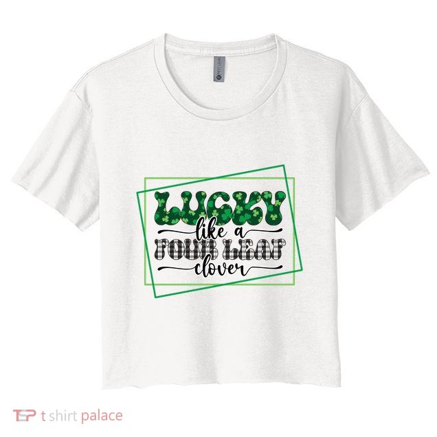 Lucky Like A Four Leaf Clover Crop Top