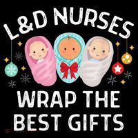 L&D Labor And Delivery Nurses Wrap The Best Gifts Christmas Impact Tech Backpack