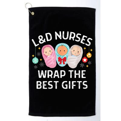 L&D Labor And Delivery Nurses Wrap The Best Gifts Christmas Golf Towel