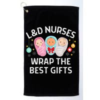 L&D Labor And Delivery Nurses Wrap The Best Gifts Christmas Golf Towel