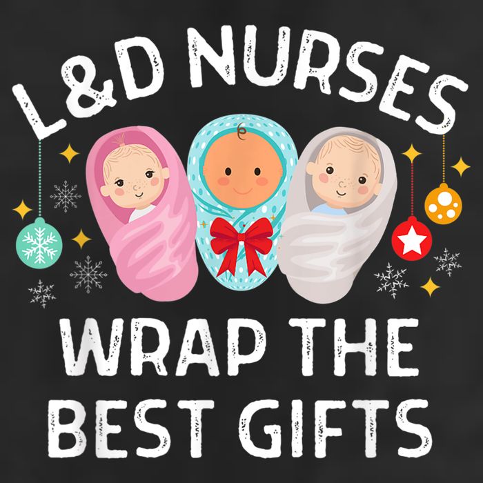 L&D Labor And Delivery Nurses Wrap The Best Gifts Christmas Golf Towel