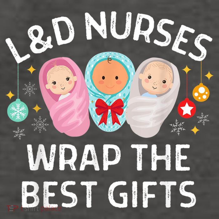 L&D Labor And Delivery Nurses Wrap The Best Gifts Christmas Vector Backpack