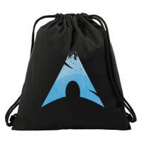 Linux Lovers Arch Linux Vintage Worn Logo Open Source Os Drawstring Bag
